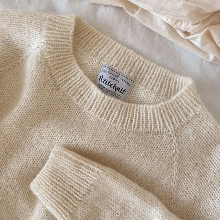 Wzór PetiteKnit / No Frills Sweater - w języku angielskim + tłumaczenie PL