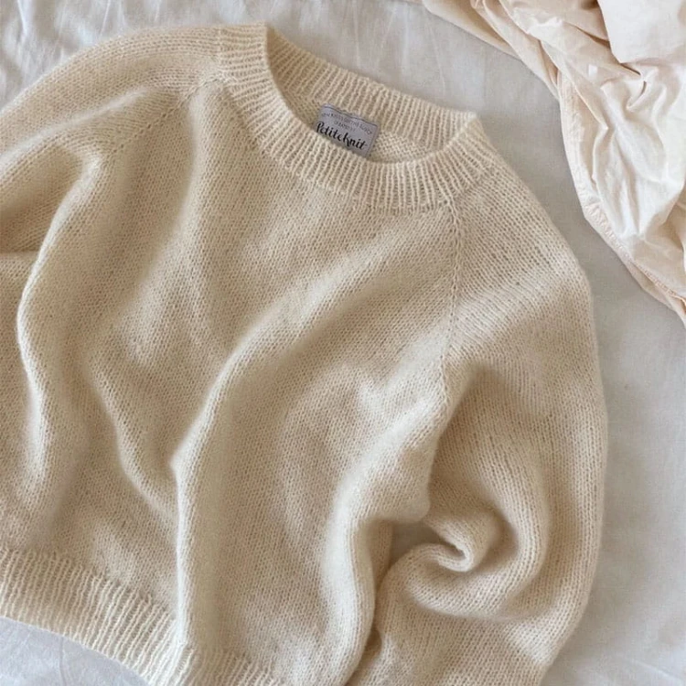 Wzór PetiteKnit / No Frills Sweater - w języku angielskim + tłumaczenie PL