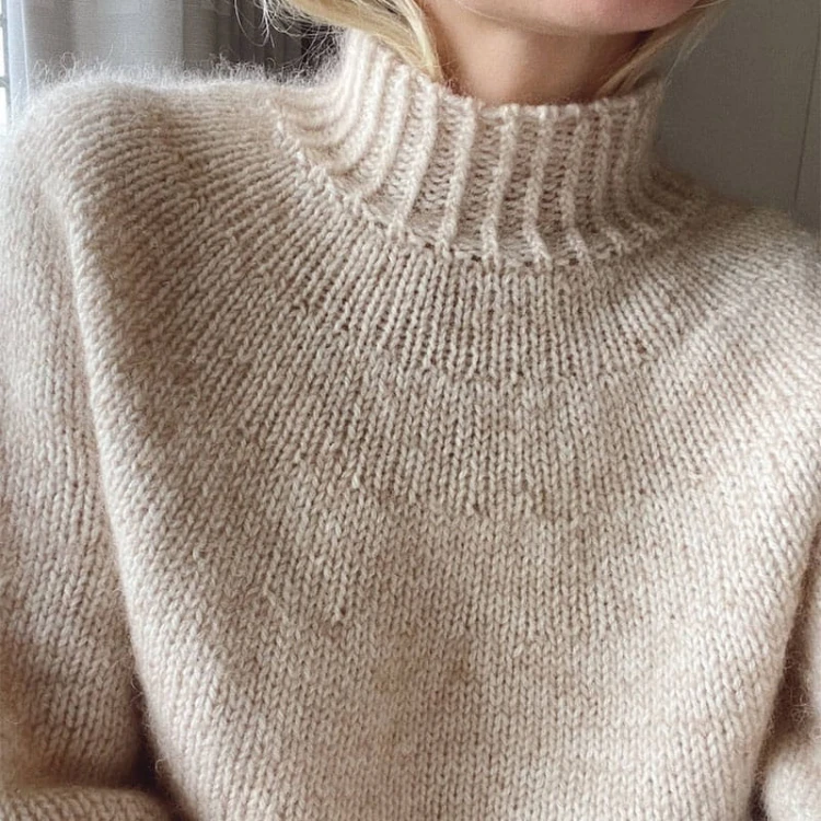 Wzór PetiteKnit / Novice Sweater - w języku angielskim + tłumaczenie PL