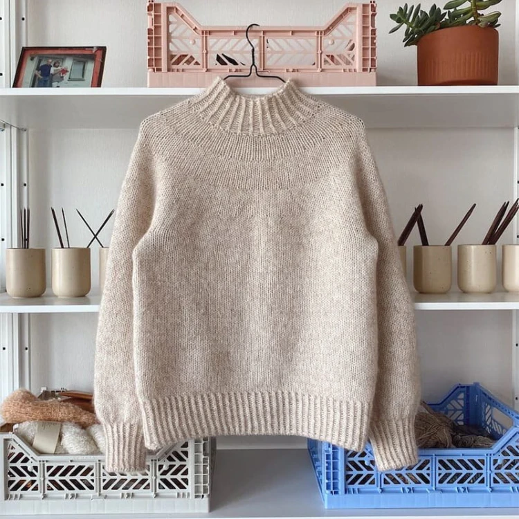 Wzór PetiteKnit / Novice Sweater - w języku angielskim + tłumaczenie PL