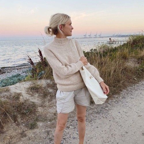 Wzór PetiteKnit / Novice Sweater - w języku angielskim + tłumaczenie PL