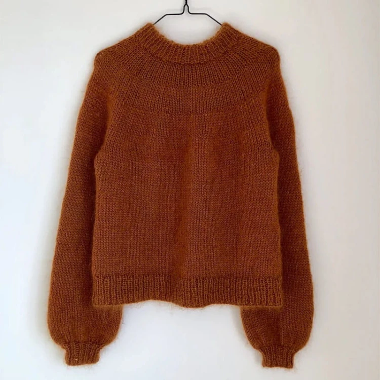 Wzór PetiteKnit / Novice Sweater - w języku angielskim + tłumaczenie PL