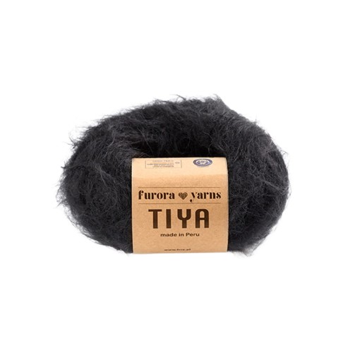 Włóczka Furora Yarns Tiya / czerń