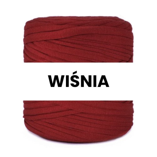 T-shirt Yarn Cotton Spaghetti / wiśnia