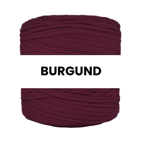 T-shirt Yarn Cotton Spaghetti / burgund