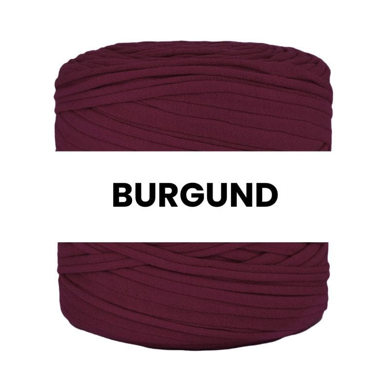 T-shirt Yarn Cotton Spaghetti / burgund