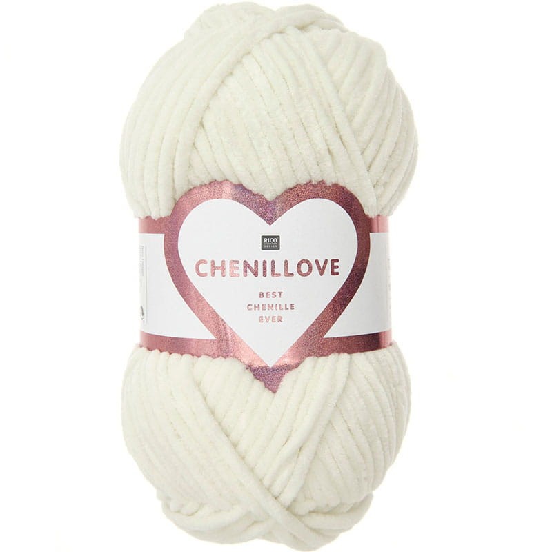 Włóczka Rico Design Chenillove 001 / krem