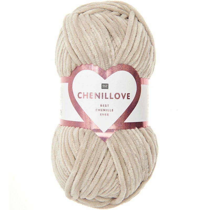 Włóczka Rico Design Chenillove 002 / jasny beż
