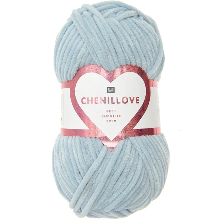 Włóczka Rico Design Chenillove 010 / brudny błękit