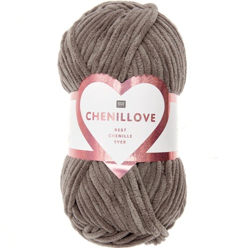 Włóczka Rico Design Chenillove 012 / zimny brąz