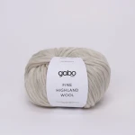 Włóczka Gabo Wool Fine Highland Wool 2126 / jasny szary melanż