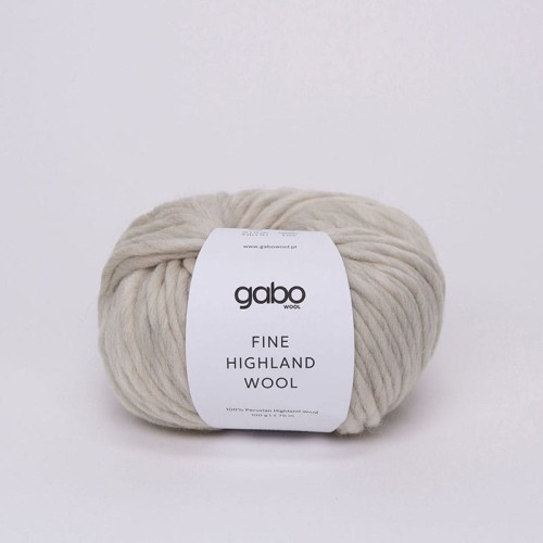 Włóczka Gabo Wool Fine Highland Wool 2126 / jasny szary melanż