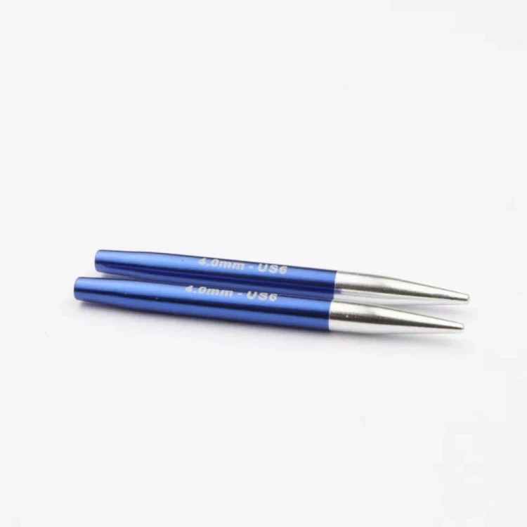 Druty KRÓTKIE do wymiennych żyłek KnitPro Zing Mini - metalowe [4 mm]