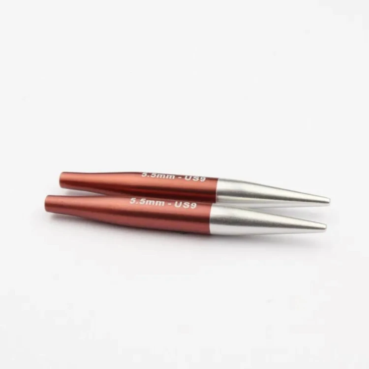 Druty KRÓTKIE do wymiennych żyłek KnitPro Zing Mini - metalowe [5,5 mm]