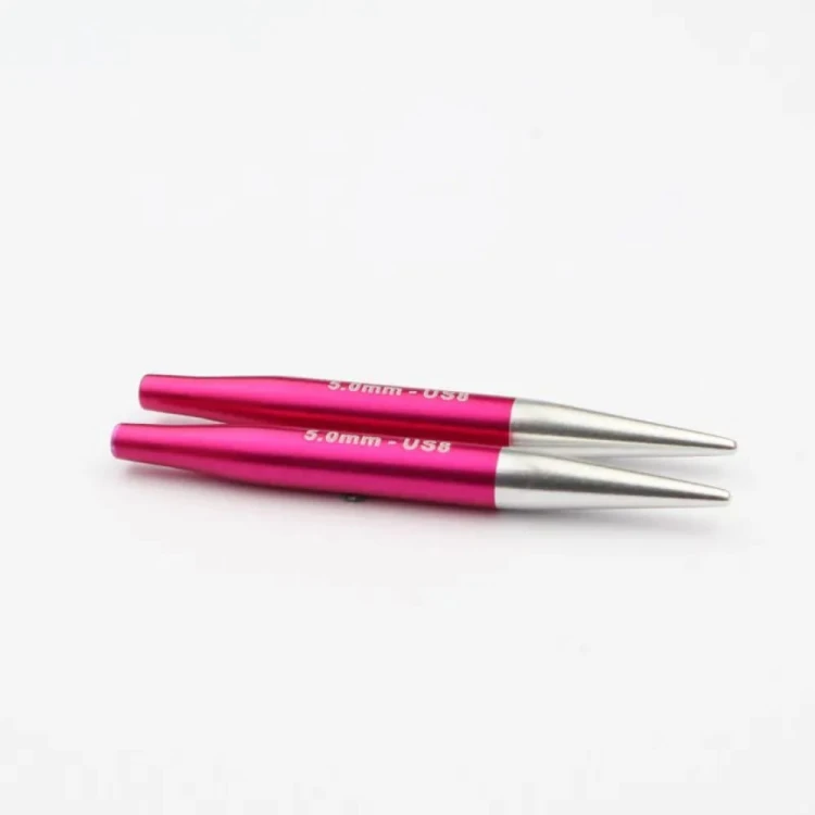 Druty KRÓTKIE do wymiennych żyłek KnitPro Zing Mini - metalowe [5 mm]