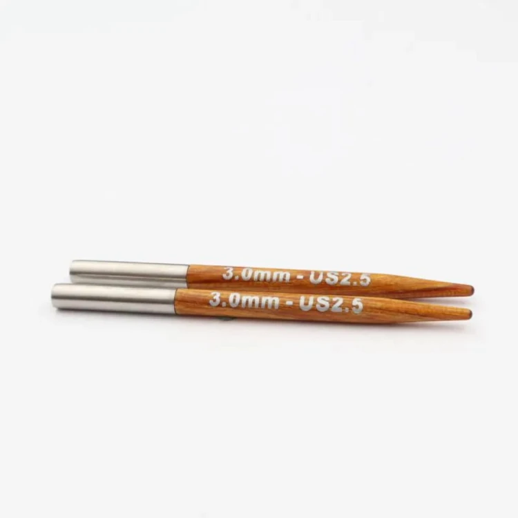 Druty KRÓTKIE do wymiennych żyłek KnitPro Dreamz Mini - drewniane [3 mm]