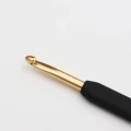 Szydełko KnitPro Soft Grip ZŁOTE z czarną rączką