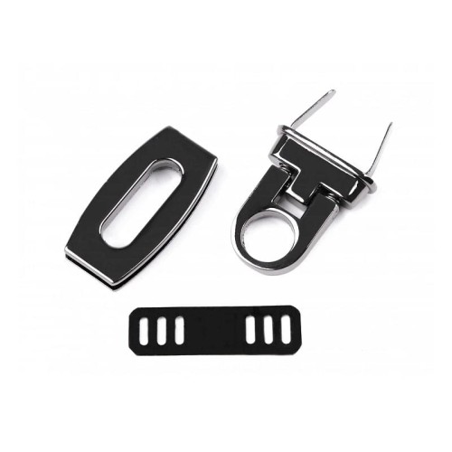 Zapięcie do torebki / 20x40 mm / ciemny nikiel / 1 szt / 790498