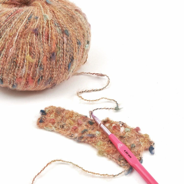 Włóczka Rico Design Fashion Cotton Alpaca Fun Neps 005 / granat