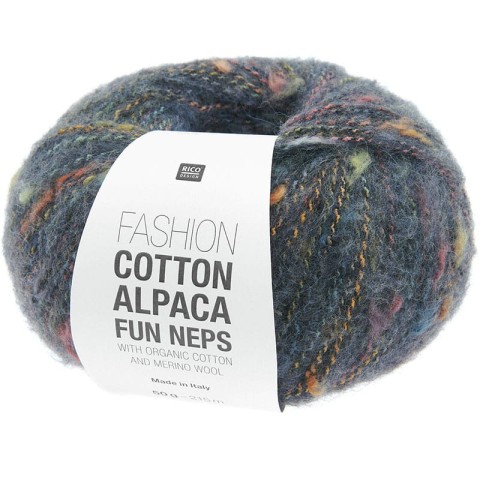 Włóczka Rico Design Fashion Cotton Alpaca Fun Neps 005 / granat