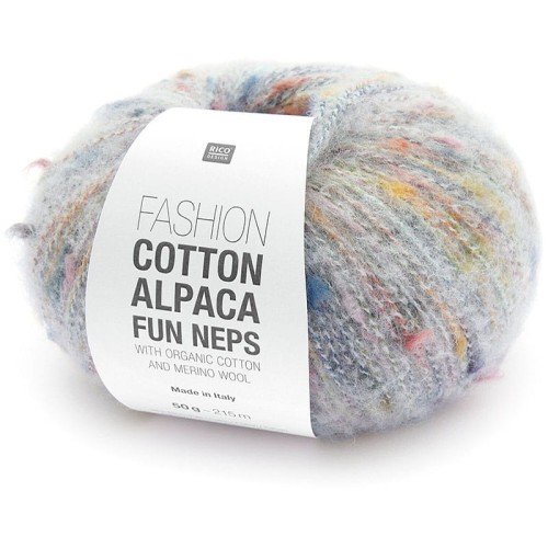 Włóczka Rico Design Fashion Cotton Alpaca Fun Neps 001 / naturalny
