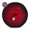 KOKONEK Merino 840 - Czerń/bordo/rubin/czerwień