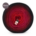 KOKONEK Merino 840 - Czerń/bordo/rubin/czerwień