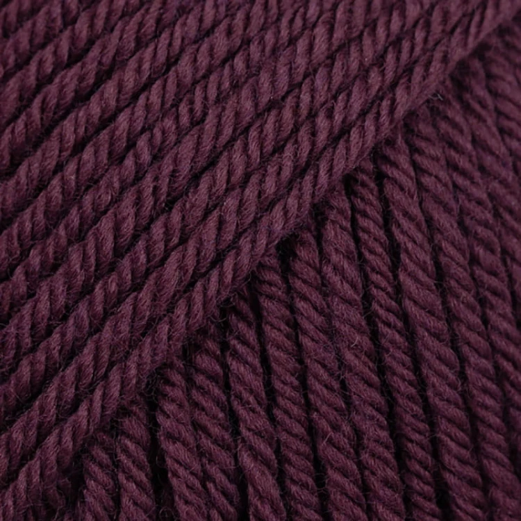 Włóczka Drops Daisy 34 / ciemne winogrona / uni color