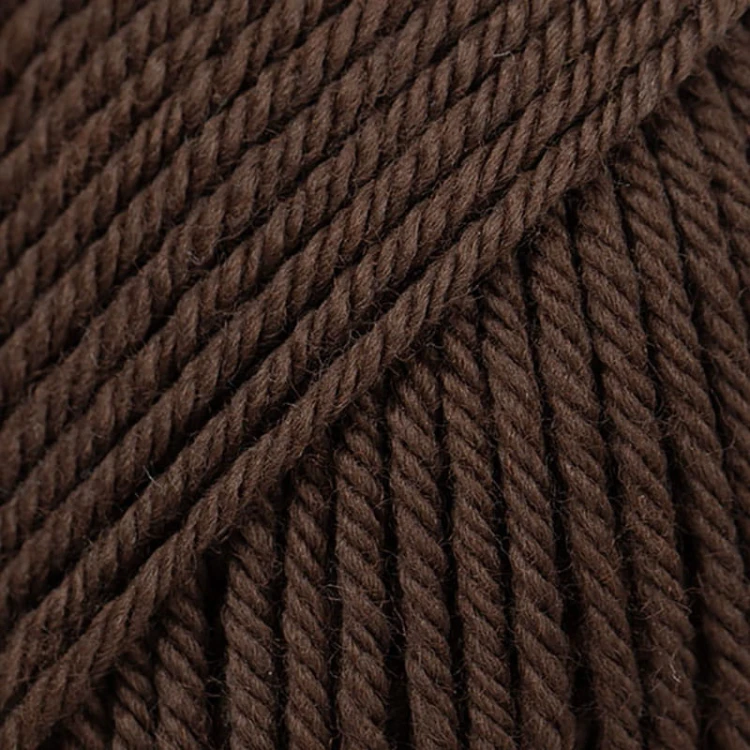 Włóczka Drops Daisy 35 / ciemny brąz / uni color