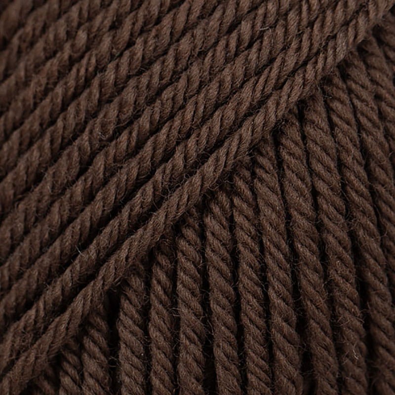 Włóczka Drops Daisy 35 / ciemny brąz / uni color