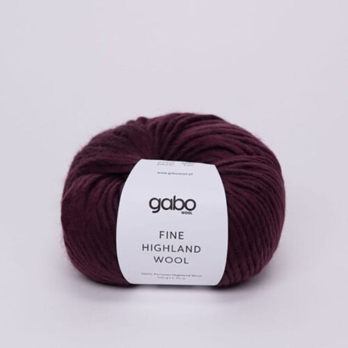 Włóczka Gabo Wool Fine Highland Wool 2910 / burgund