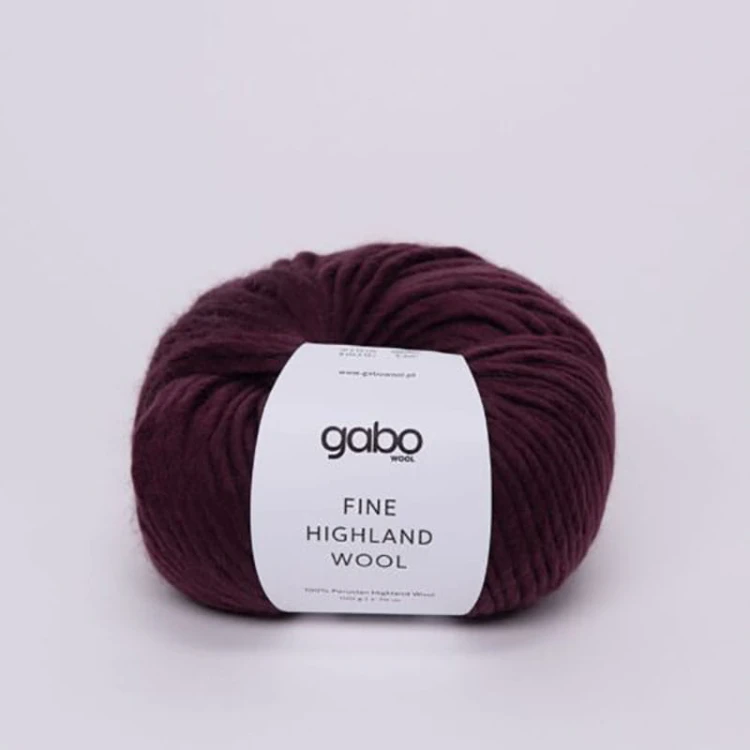 Włóczka Gabo Wool Fine Highland Wool 2910 / burgund