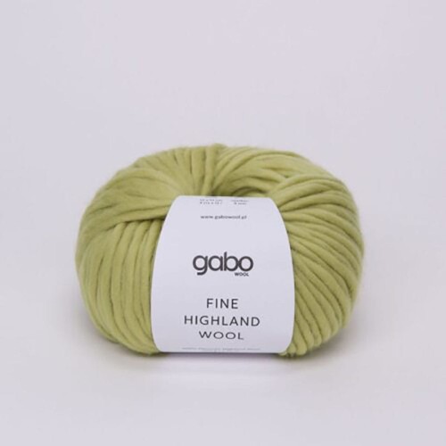Włóczka Gabo Wool Fine Highland Wool 2477 / zielona herbata