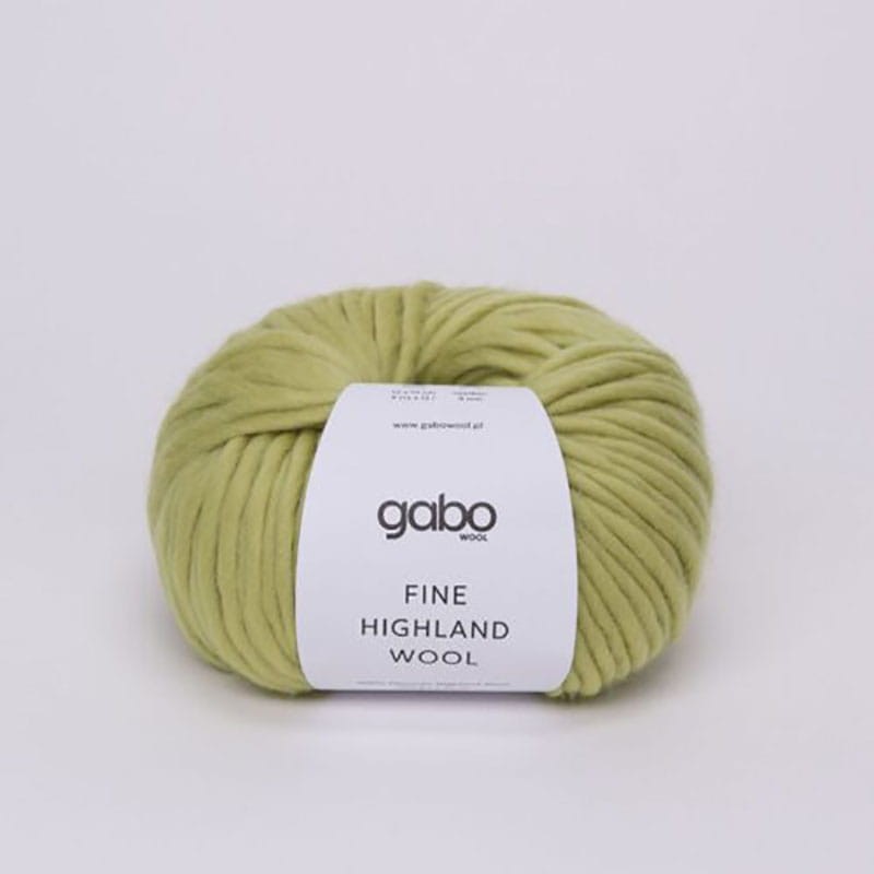 Włóczka Gabo Wool Fine Highland Wool 2477 / zielona herbata