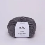 Włóczka Gabo Wool Fine Highland Wool 2143 / szary melanż 