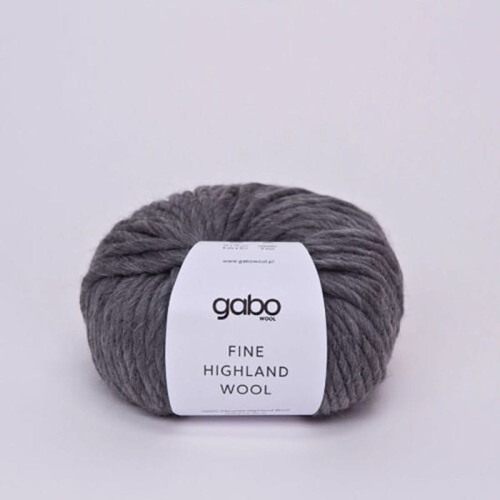 Włóczka Gabo Wool Fine Highland Wool 2143 / szary melanż
