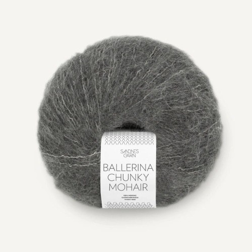 Włóczka Sandnes Garn Ballerina Chunky Mohair 1053 / średni szary melanż