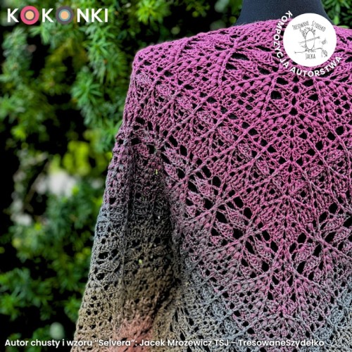KOKONEK Merino 841 Selvera - Łososiowy/zgaszona morela/khaki/ciemne khaki/burak