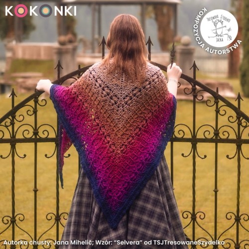 KOKONEK Merino 843 Cranberry Crumble - Granat/jeżyna/lody porzeczkowe/terakota/nude