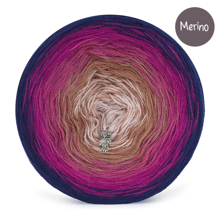 KOKONEK Merino 843 Cranberry Crumble - Granat/jeżyna/lody porzeczkowe/terakota/nude