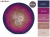 KOKONEK Merino 843 Cranberry Crumble - Granat/jeżyna/lody porzeczkowe/terakota/nude