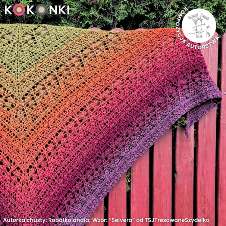 KOKONEK Merino 845 Roasted Roots - Burak/bordo/cegła/koniak/oliwka