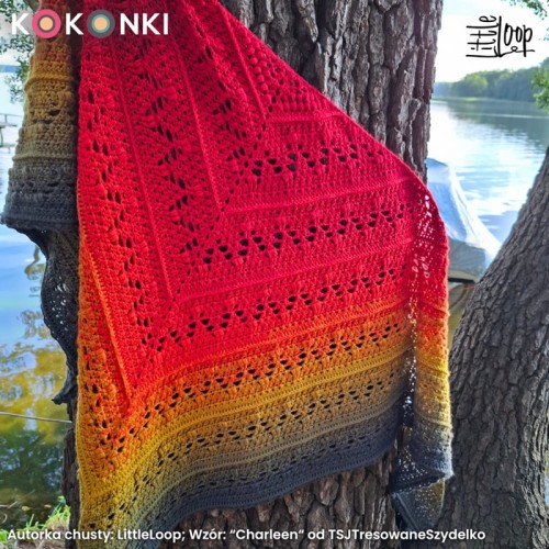 KOKONEK Merino 847 Pumpkin Field - Czerwień/jarzębina/musztarda/guacamole/ciemne khaki