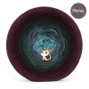 KOKONEK Merino 848 Cranberry & Mint - Wino melanż/wino/butelkowa zieleń/patyna melanż/patyna