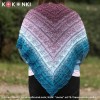 KOKONEK Merino 849 Lavender Sky - Petrol II/petrol/lodowy błękit/ametyst/burak