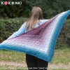 KOKONEK Merino 849 Lavender Sky - Petrol II/petrol/lodowy błękit/ametyst/burak