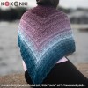 KOKONEK Merino 849 Lavender Sky - Petrol II/petrol/lodowy błękit/ametyst/burak
