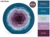 KOKONEK Merino 849 Lavender Sky - Petrol II/petrol/lodowy błękit/ametyst/burak