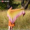 KOKONEK Merino 850 Amber Glow - Zgaszony róż/morela/ptysiowy/złoty/miodowy
