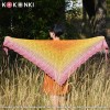 KOKONEK Merino 850 Amber Glow - Zgaszony róż/morela/ptysiowy/złoty/miodowy